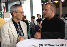 Heino Ferch (right) and Andreas Getze, Chief editor of "LEON*"