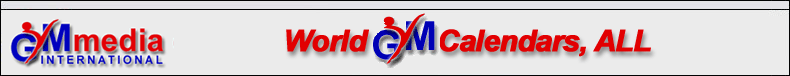 WORLD GYM CALENDARS, A Service of GYMmedia INTERNATIONAL, The European Gymnastics Service