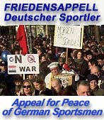 German Sportsmen against war !!