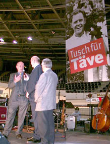 Former World Champion Rudi Altig and Hennes Junkermann - special party guests
